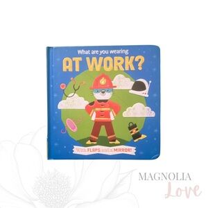 🧑🚒 What Are You Wearing At Work Kids Interactive Book w/ Flaps & Mirror Baby